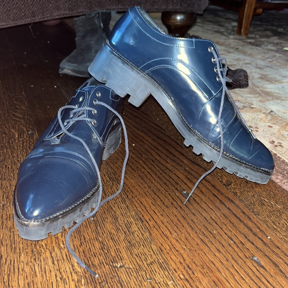 Baldan woman’s Navy menswear inspired Oxford